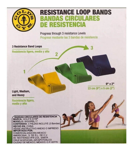 Bandas Circulares De Resistencia Gold's Gym