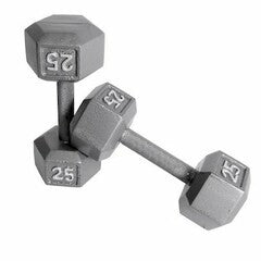 Mancuerna Hexagonal de Acero Weider (1 Unidad)